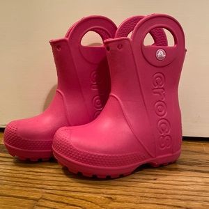 Toddler Girls Croc Rain Boots